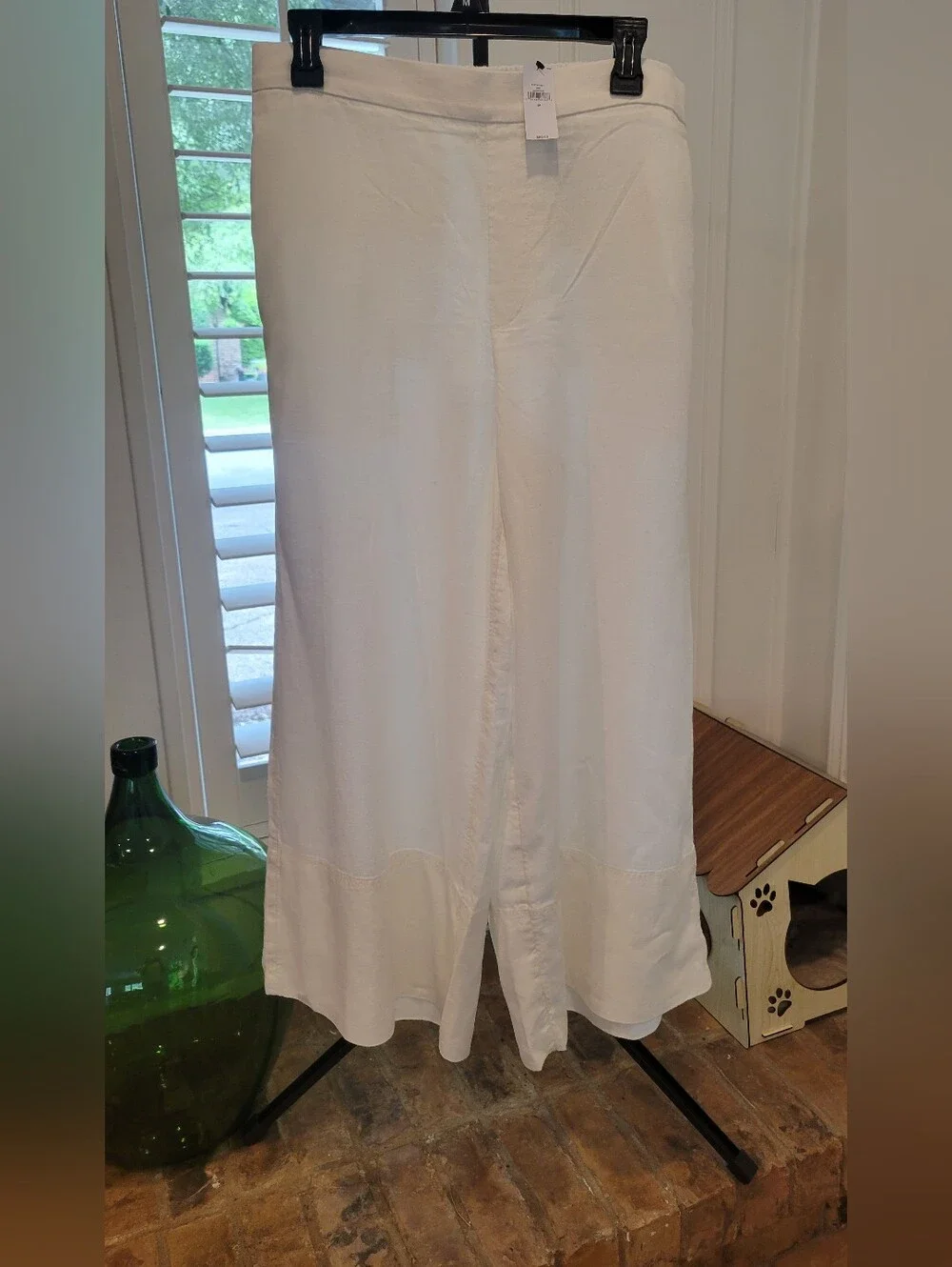 White Linen Trousers